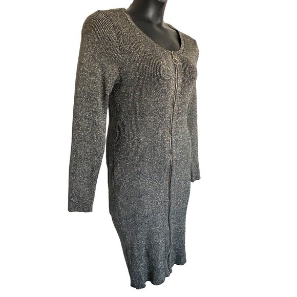 LU NYC Holiday Sparkle Dress Size 2X Zipper Closure - Picture 2 of 11